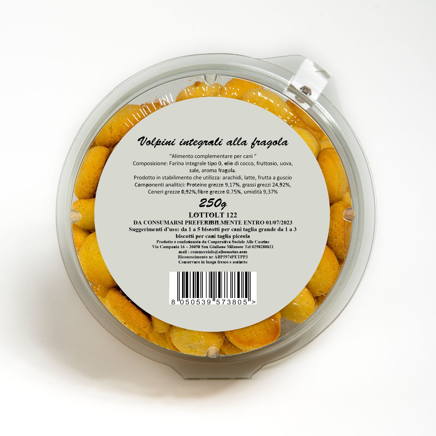Volpini integrali alla fragola gr 250